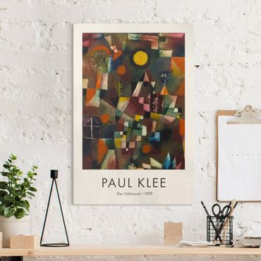 Canvastavla - Paul Klee - The Full Moon - Museum Edition