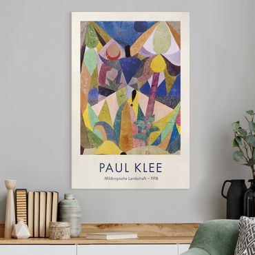 Canvastavla - Paul Klee - Mild Tropical Landscape - Museum Edition