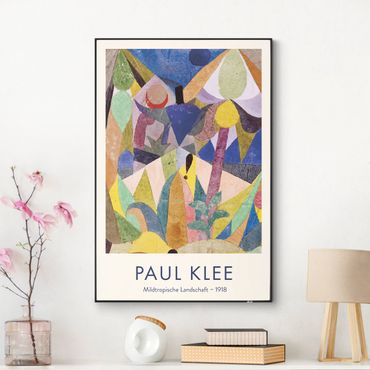 Utbytbar tavla - Paul Klee - Mild Tropical Landscape - Museum Edition