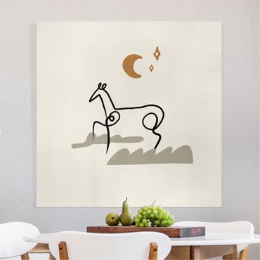 Canvastavla - Picasso Interpretation - The Horse