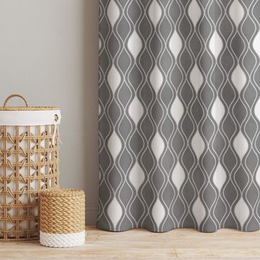 Gardiner - Retro Pattern With Sparkling Drops In Anthracite