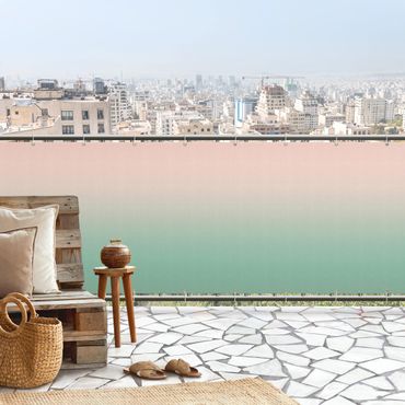 Insynsskydd för balkong - Pink Green Colour Gradient