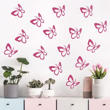 Wandtattoo - Schmetterling Set