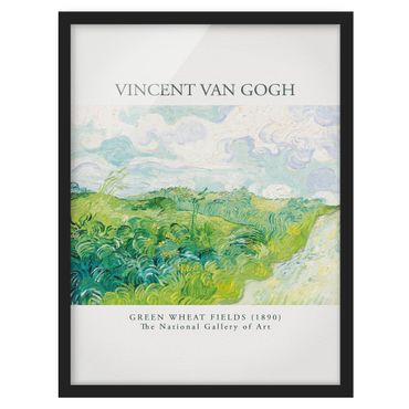 Tavla med ram - Van Gogh - Wheat Fields