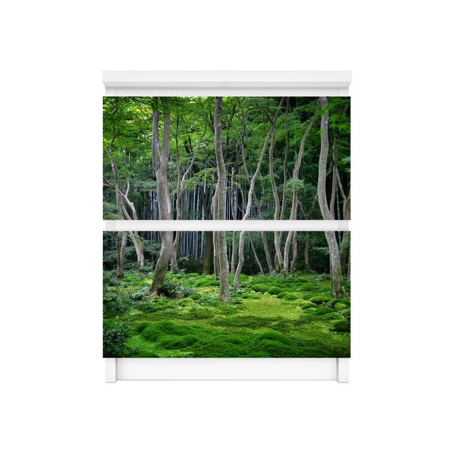 Självhäftande folier grön Japanese Forest