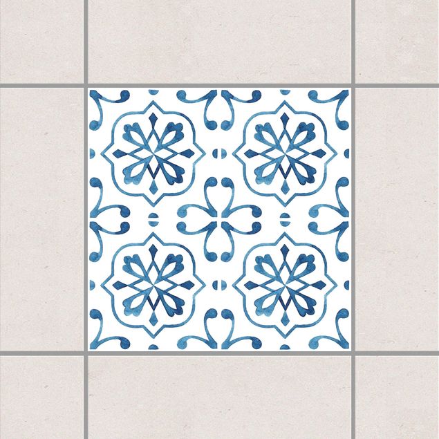Kök dekoration Blue White Pattern Series No.4