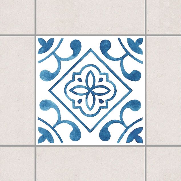 Kök dekoration Pattern Blue White Series No.2