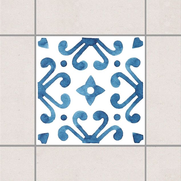 Kök dekoration Pattern Blue White Series No.7