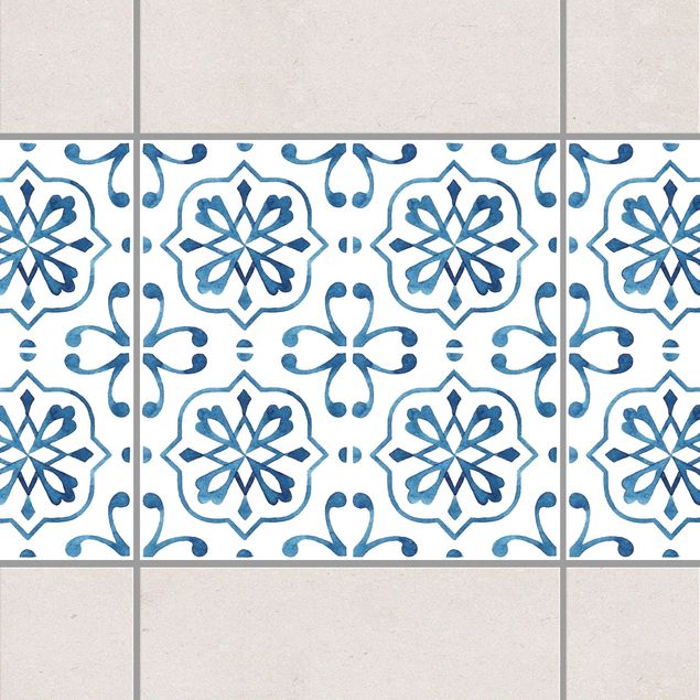 Kök dekoration Blue White Pattern Series No.4
