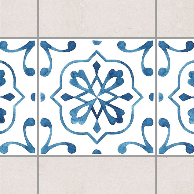Kök dekoration Pattern Blue White Series No.4