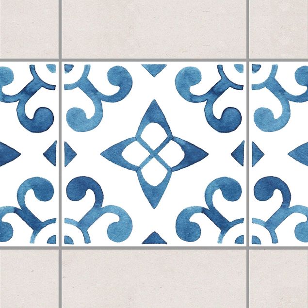 Kök dekoration Pattern Blue White Series No.5