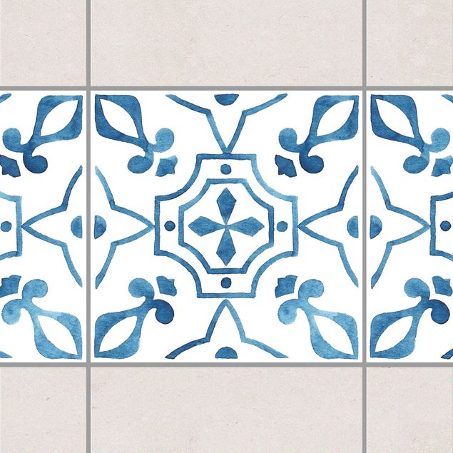 Kök dekoration Pattern Blue White Series No.9
