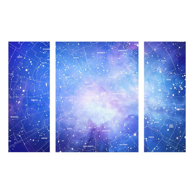 Glastavlor världskartor Stelar Constellation Star Chart