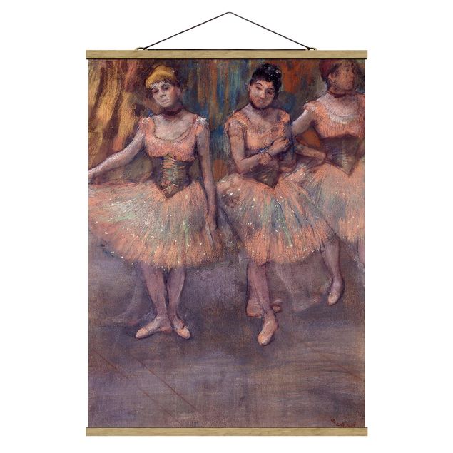 Konstutskrifter Edgar Degas - Three Dancers before Exercise