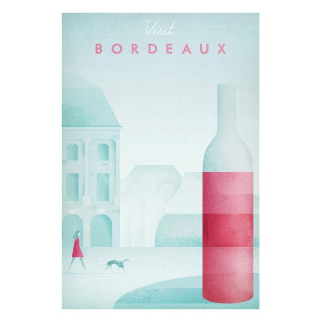 Tavlor arkitektur och skyline Travel Poster - Bordeaux