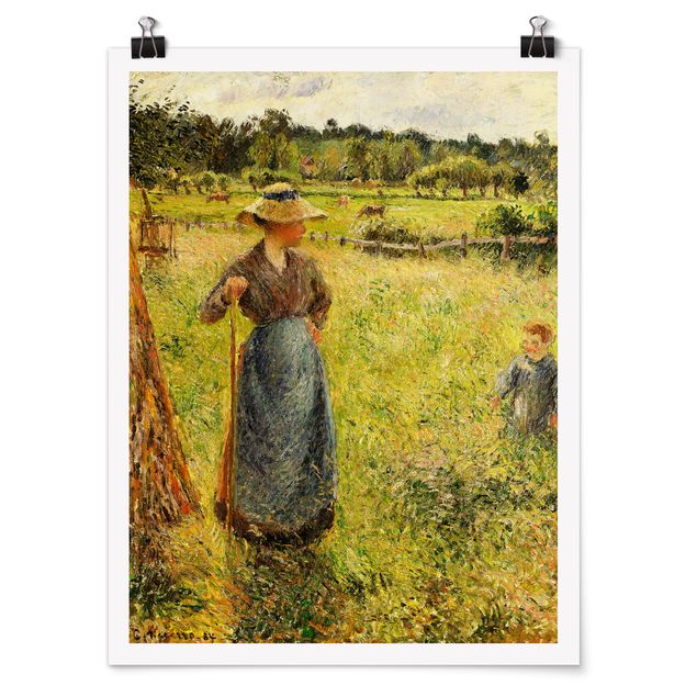 Konststilar Post Impressionism Camille Pissarro - The Haymaker
