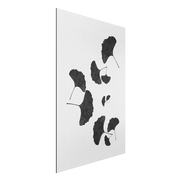 Kök dekoration Ginkgo Composition In Black And White