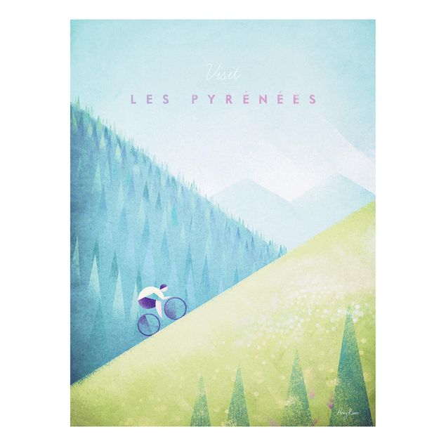 Tavlor bergen Travel Poster - The Pyrenees