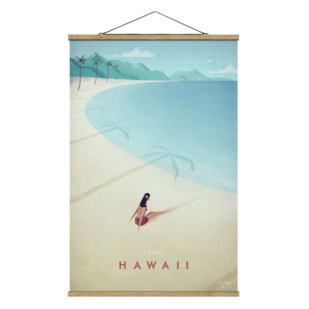 Tavlor stränder Travel Poster - Hawaii