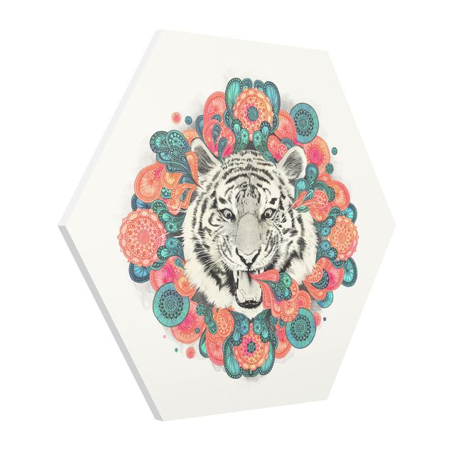 Tavlor mandalas Illustration Tiger Drawing Mandala Paisley