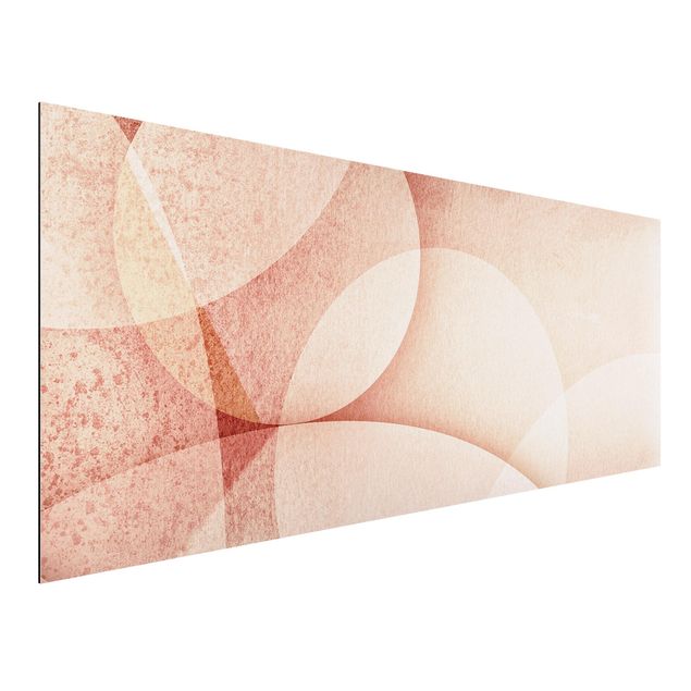 Kök dekoration Abstract Graphics In Peach-Colour
