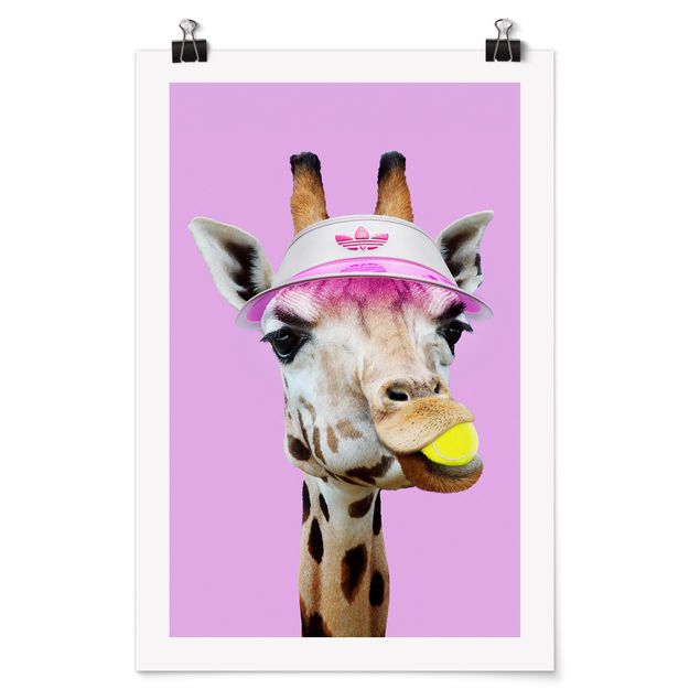 Tavlor giraffer Giraffe Playing Tennis