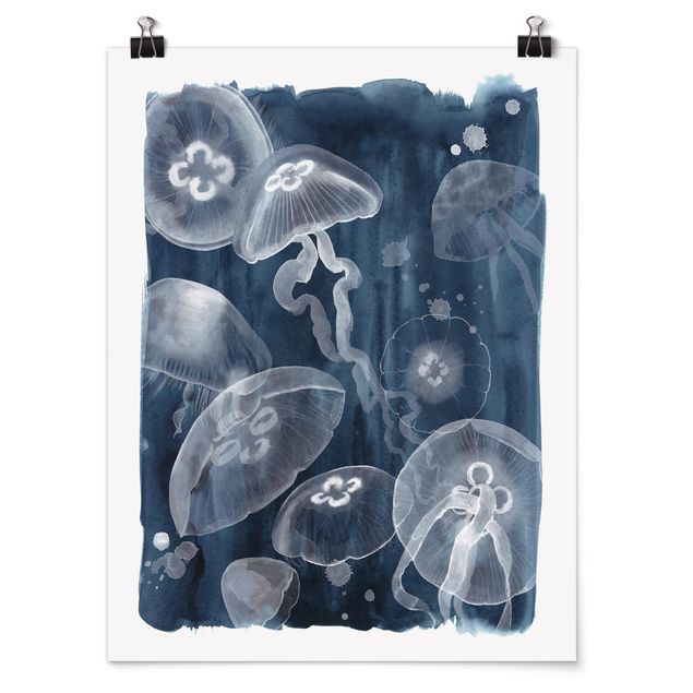 Tavlor djur Moon Jellyfish I