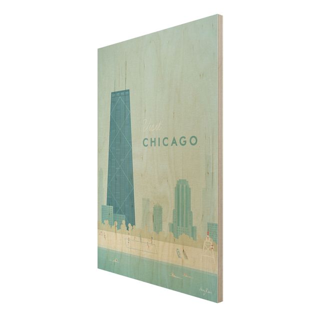 Tavlor Henry Rivers Travel Poster - Chicago