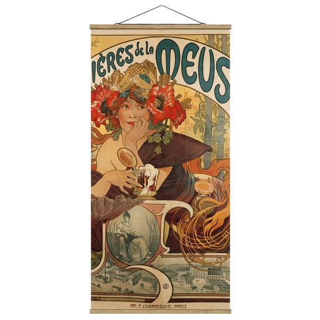 Konstutskrifter Alfons Mucha - Poster For La Meuse Beer