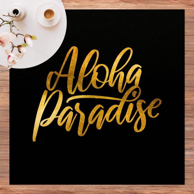 altanmattor Gold - Aloha Paradise On Black
