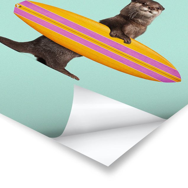 Tavlor Jonas Loose Otter With Surfboard