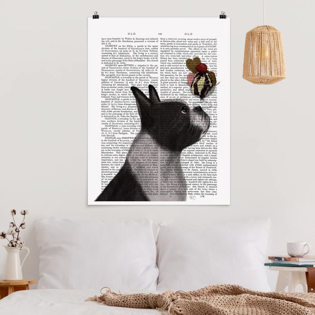 Kök dekoration Animal Reading - Terrier With Ice