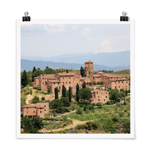 Posters arkitektur och skyline Charming Tuscany