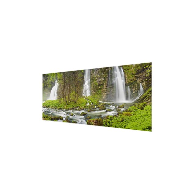 Tavlor modernt Waterfalls Cascade De Flumen