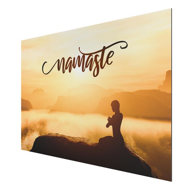 Tavlor ordspråk Namaste Sunrise In Mountains