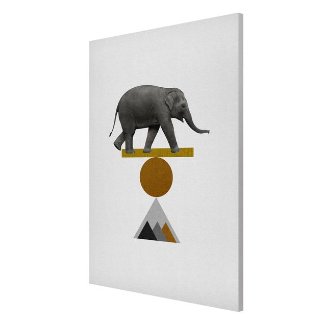 Tavlor konstutskrifter Art Of Balance Elephant