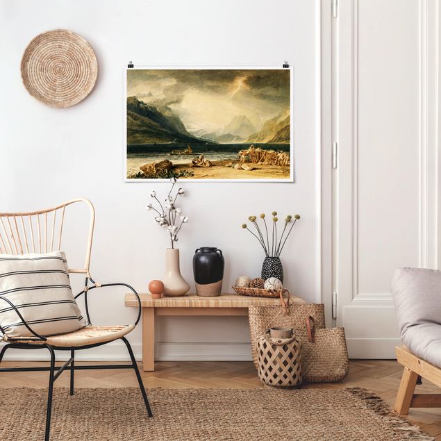Konststilar Romantik William Turner - The Lake of Thun, Switzerland