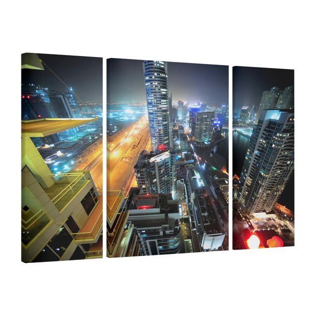 Tavlor arkitektur och skyline Dubai Lights