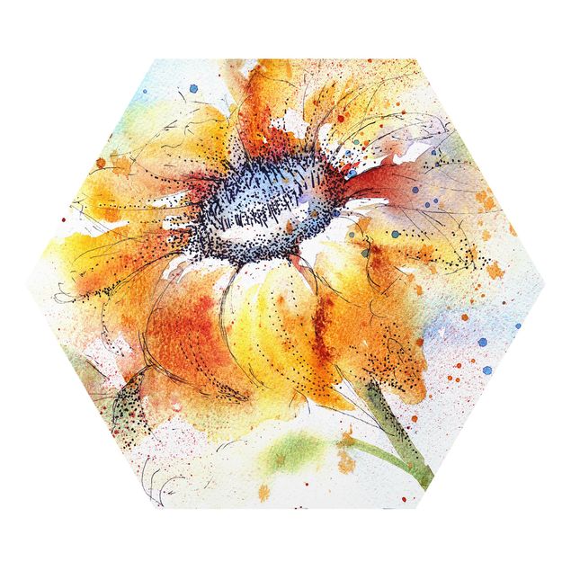 Tavlor modernt Painted Sunflower