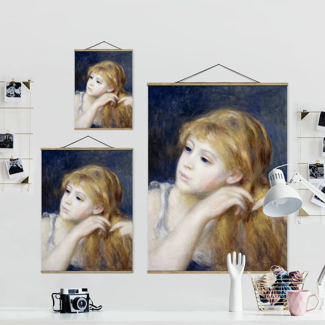 Tavlor porträtt Auguste Renoir - Head of a Young Woman