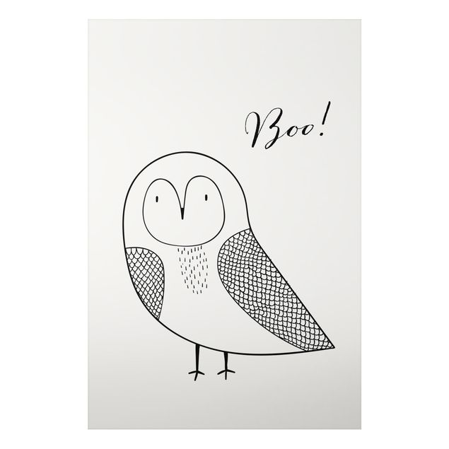 Tavlor konstutskrifter Owl Boo Drawing