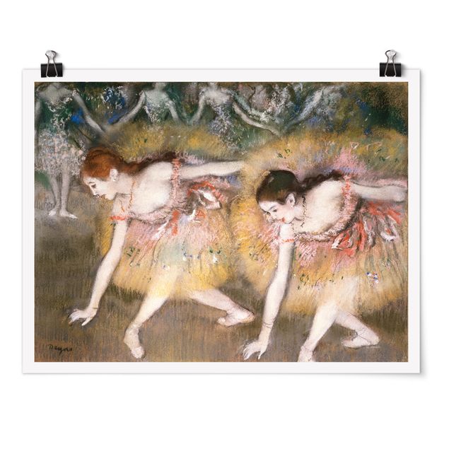 Konstutskrifter Edgar Degas - Dancers Bending Down