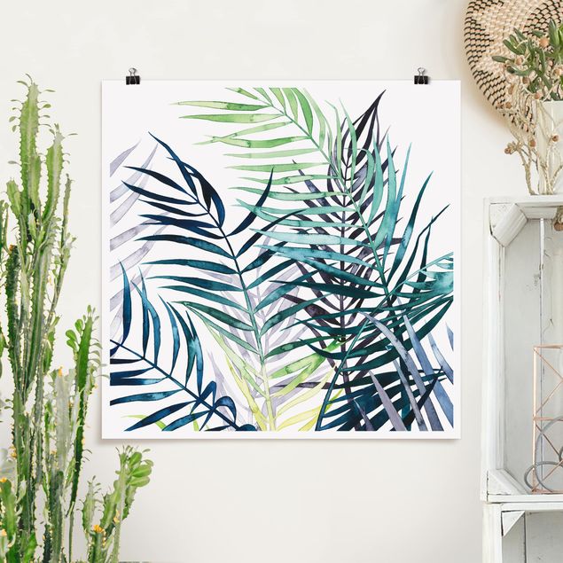 Posters blommor  Exotic Foliage - Palme