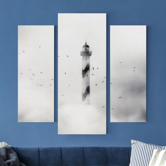 Kök dekoration Lighthouse In The Fog