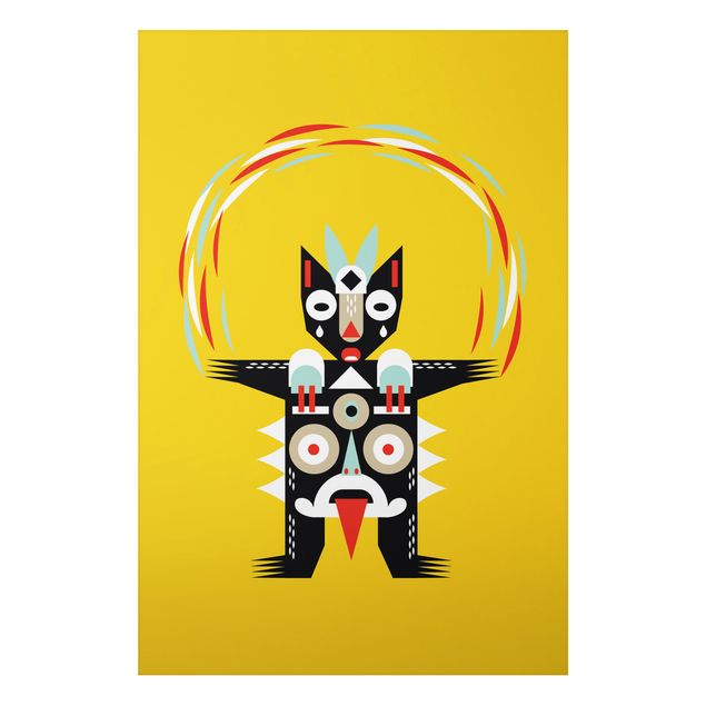 Tavlor indianer Collage Ethno Monster - Juggler
