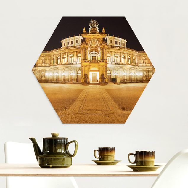 Tavlor arkitektur och skyline Dresden Opera House