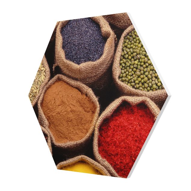 Hexagonala tavlor Colourful Spices