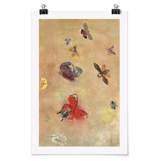 Konststilar Odilon Redon - Colourful Butterflies