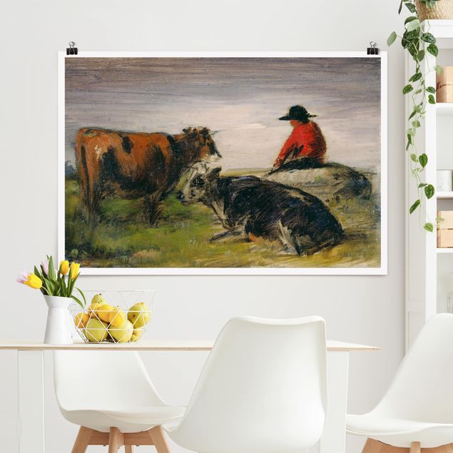 Kök dekoration Wilhelm Busch - Shepherd with Cows