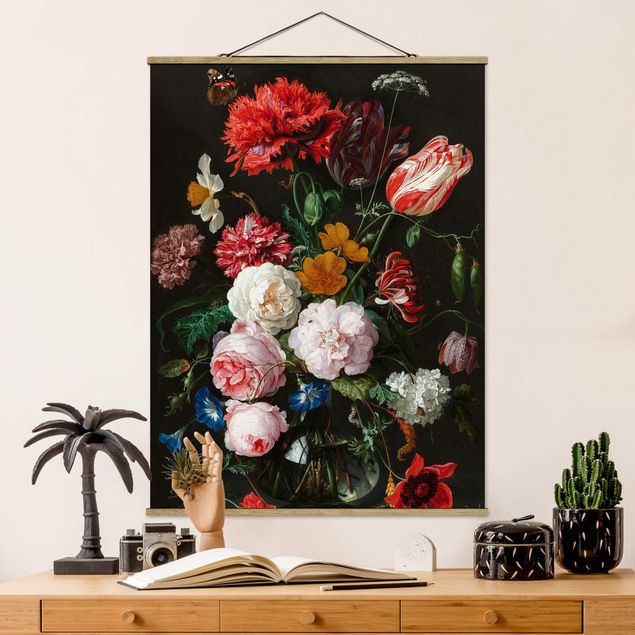 Kök dekoration Jan Davidsz De Heem - Still Life With Flowers In A Glass Vase